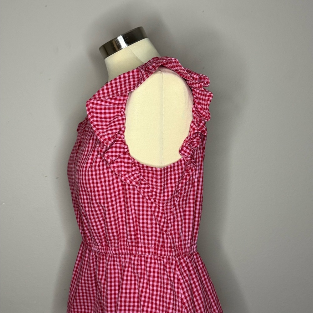 Pink Gingham Ruffle Sleeve Top - Picture 3 of 3